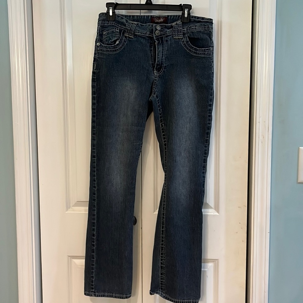Angels stretchy jeans. Size 12. Beautiful design back pockets. Great condition